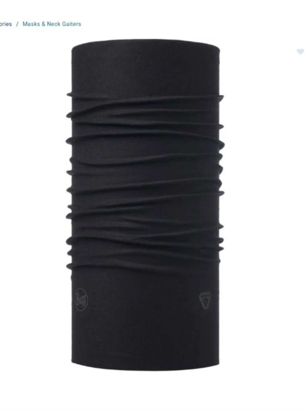Buff ThermoNet Tube Black Adult Neckwear NWT Warm Lightweight Ski Snowboard